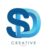 3d sd letter design logo template for business and corporate identity
