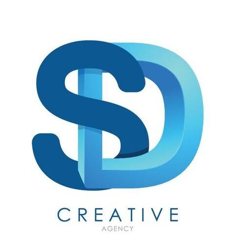 3d sd letter design logo template for business and corporate identity