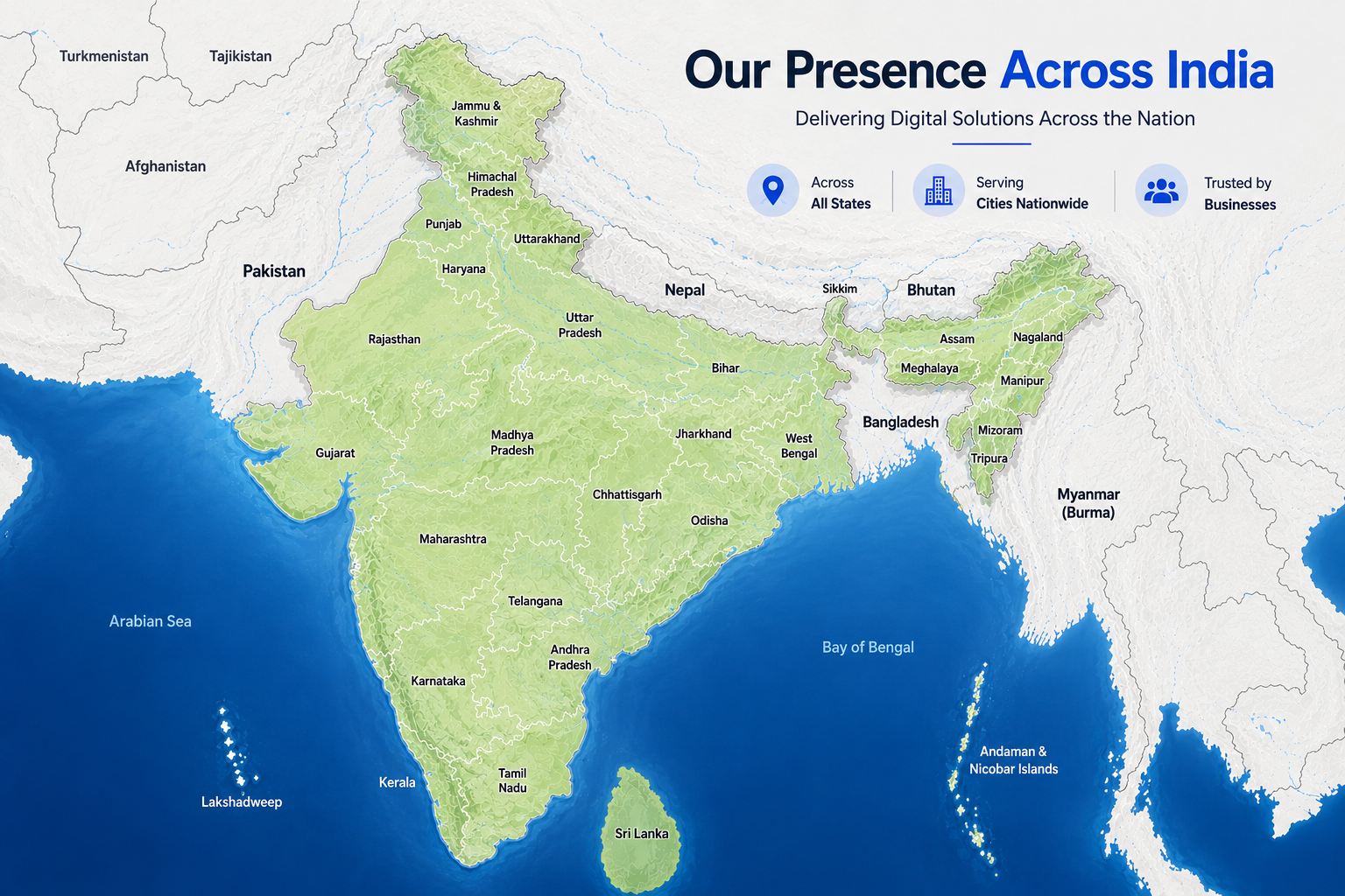 Our Presence Across India